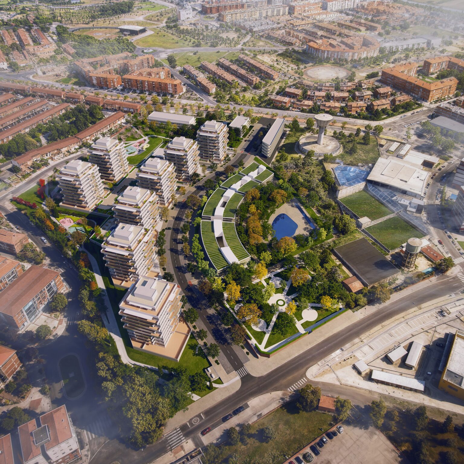 Infografía implantación Torres Hercesa